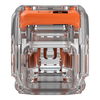 Durchgangsverbinder mit Hebeln für alle Leiterarten max. 4 mm² transparent