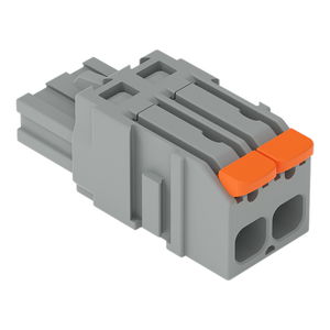1-Leiter-Federleiste;Hebel;Push-in CAGE CLAMP®;grau