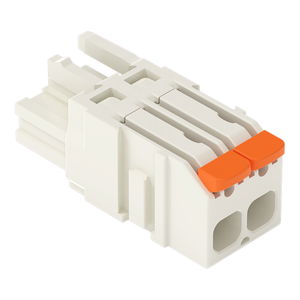 1-Leiter-Federleiste;Hebel;Push-in CAGE CLAMP®;lichtgrau