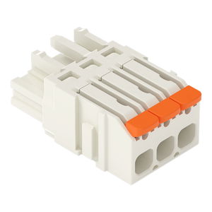 1-Leiter-Federleiste;Hebel;Push-in CAGE CLAMP®;lichtgrau