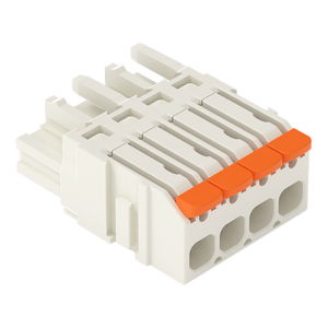 1-Leiter-Federleiste;Hebel;Push-in CAGE CLAMP®;lichtgrau