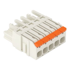 1-Leiter-Federleiste;Hebel;Push-in CAGE CLAMP®;lichtgrau