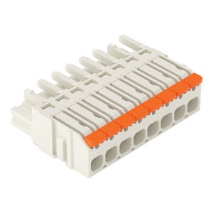 1-Leiter-Federleiste;Hebel;Push-in CAGE CLAMP®;lichtgrau