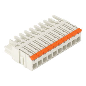 1-Leiter-Federleiste;Hebel;Push-in CAGE CLAMP®;lichtgrau