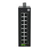 Industrial-ECO-Switch 16 Ports 1000Base-T Erweiterter Temperaturbereich metallisch schwarz
