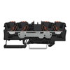 4-Leiter-Durchgangsklemme mit Drücker 6 mm² schwarz