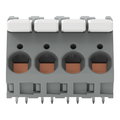 Leiterplattenklemme,Hebel,16 mm²,grau