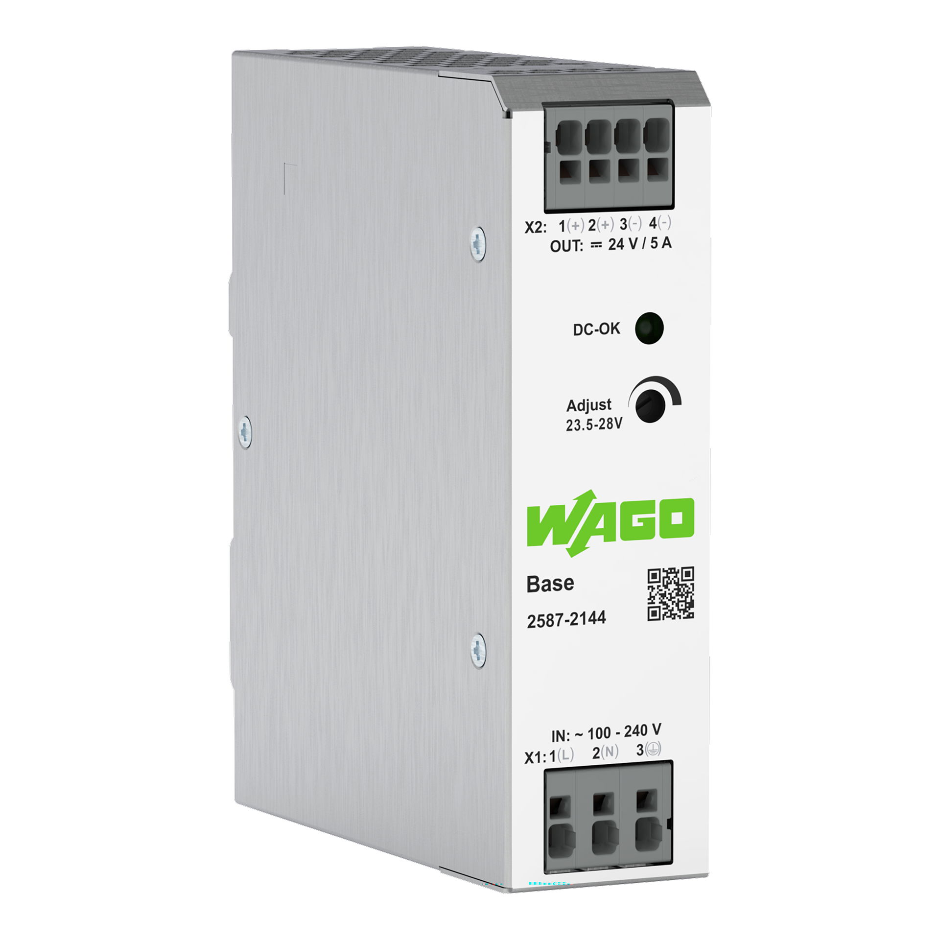 Primär getaktete Stromversorgung, Base, 1-phasig, DC 24 V, 5 A – Bild 2 von 4