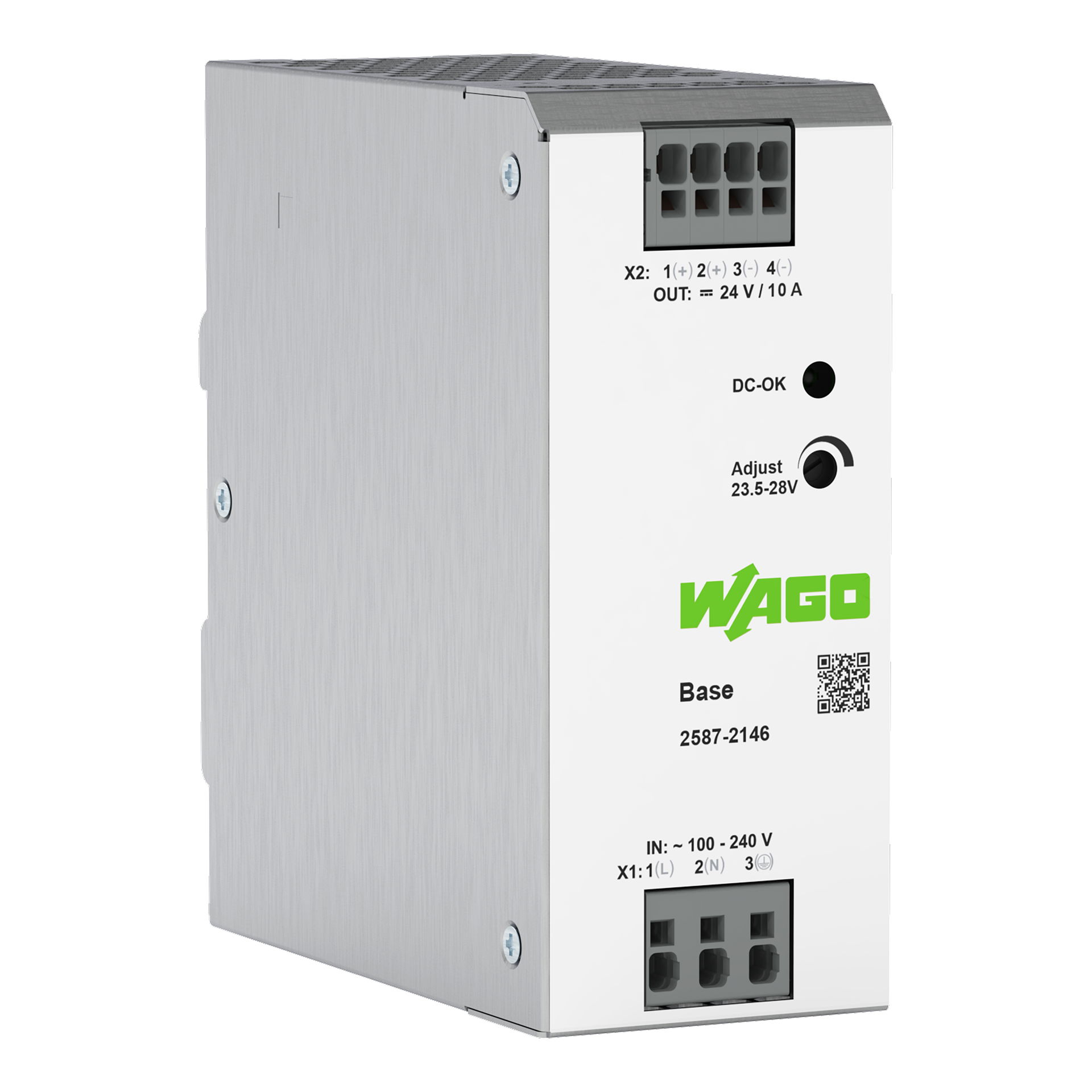 Primär getaktete Stromversorgung, Base, 1-phasig, DC 24 V, 10 A – Bild 2 von 3