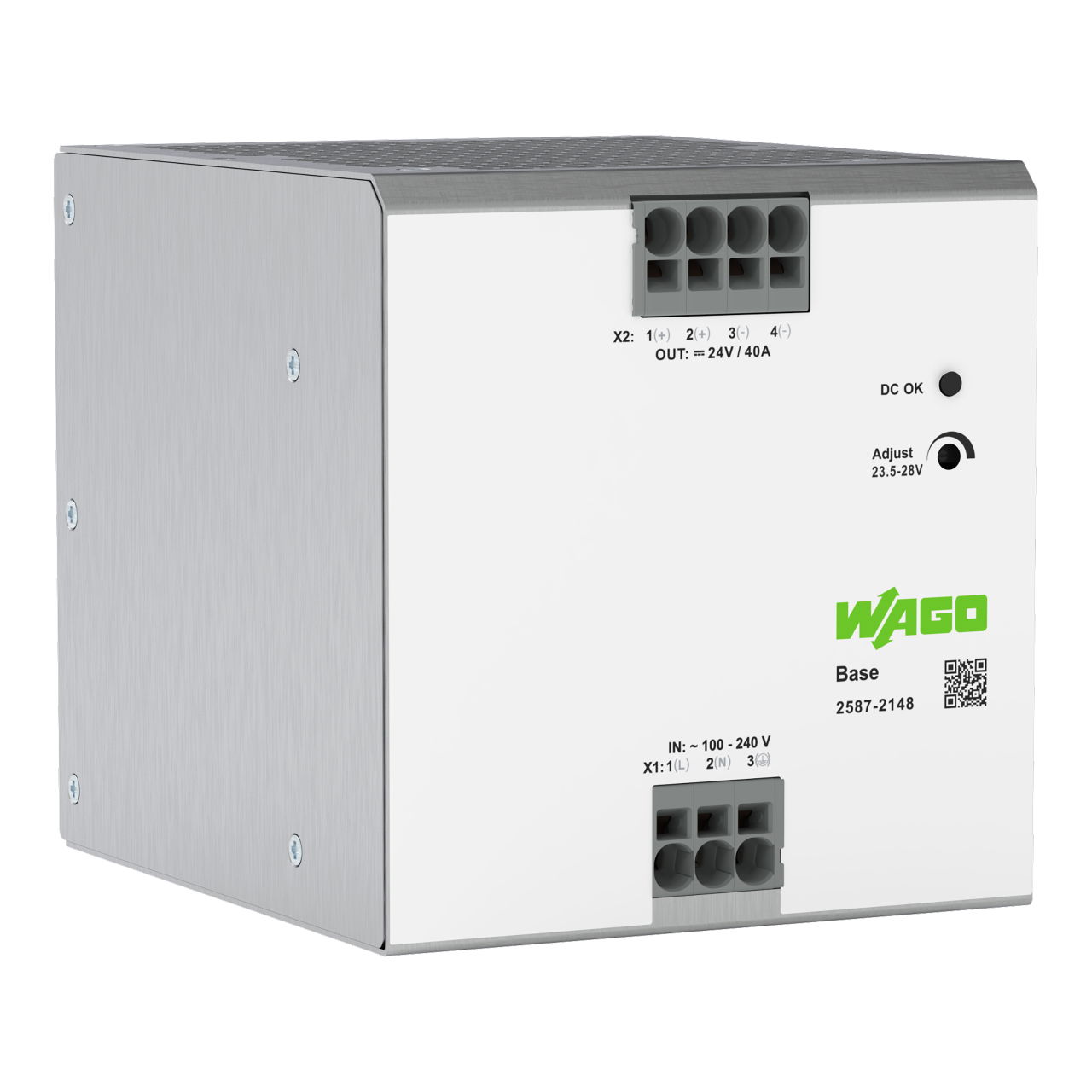 Primär getaktete Stromversorgung, Base, 1-phasig, DC 24 V, 40 A