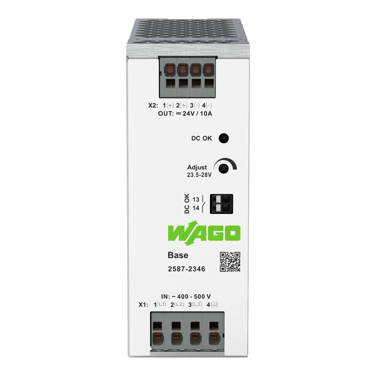 Primär getaktete Stromversorgung, Base, 3-phasig, DC 24 V, 10 A – Bild 2 von 3