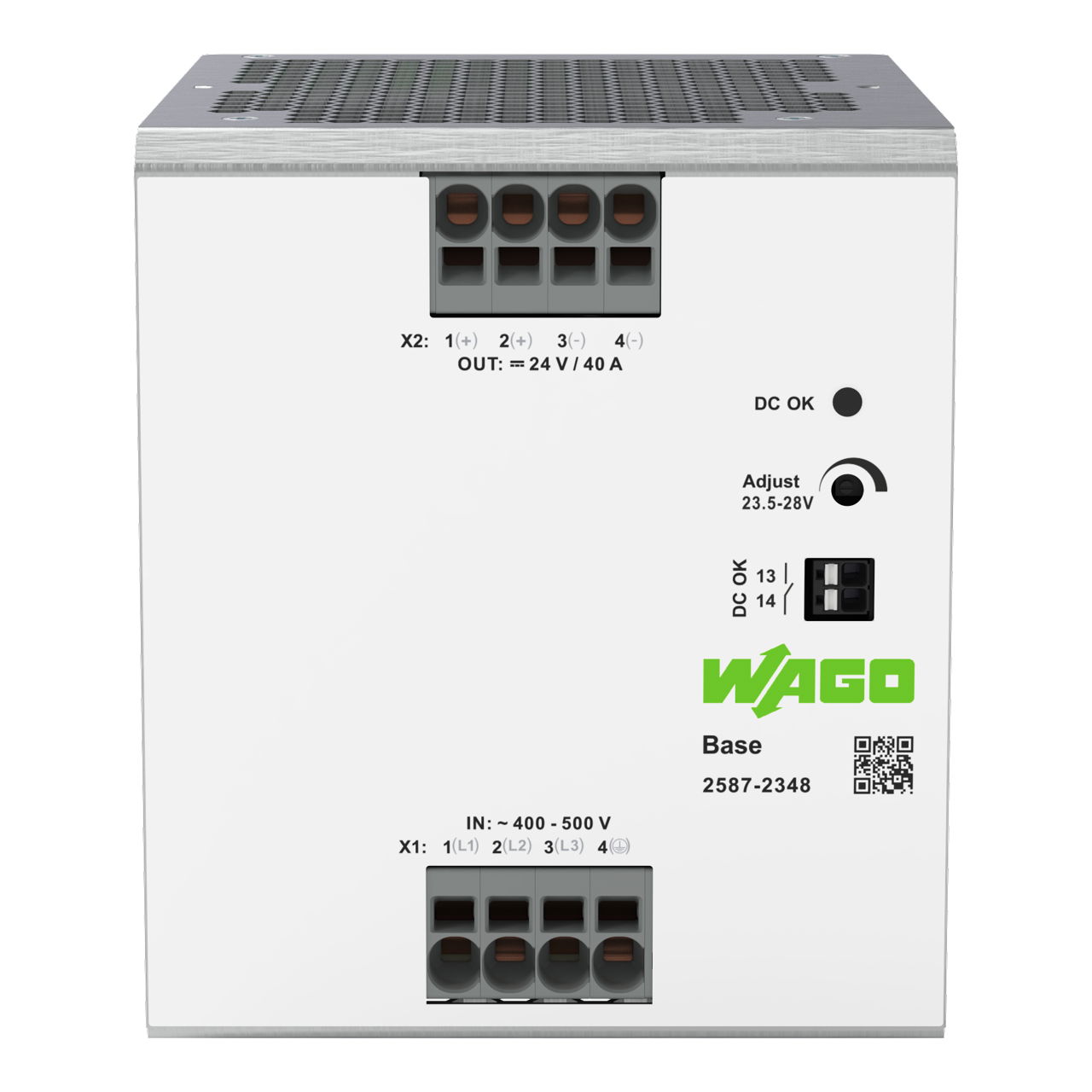 Primär getaktete Stromversorgung, Base, 3-phasig, DC 24 V, 40 A – Bild 2 von 3
