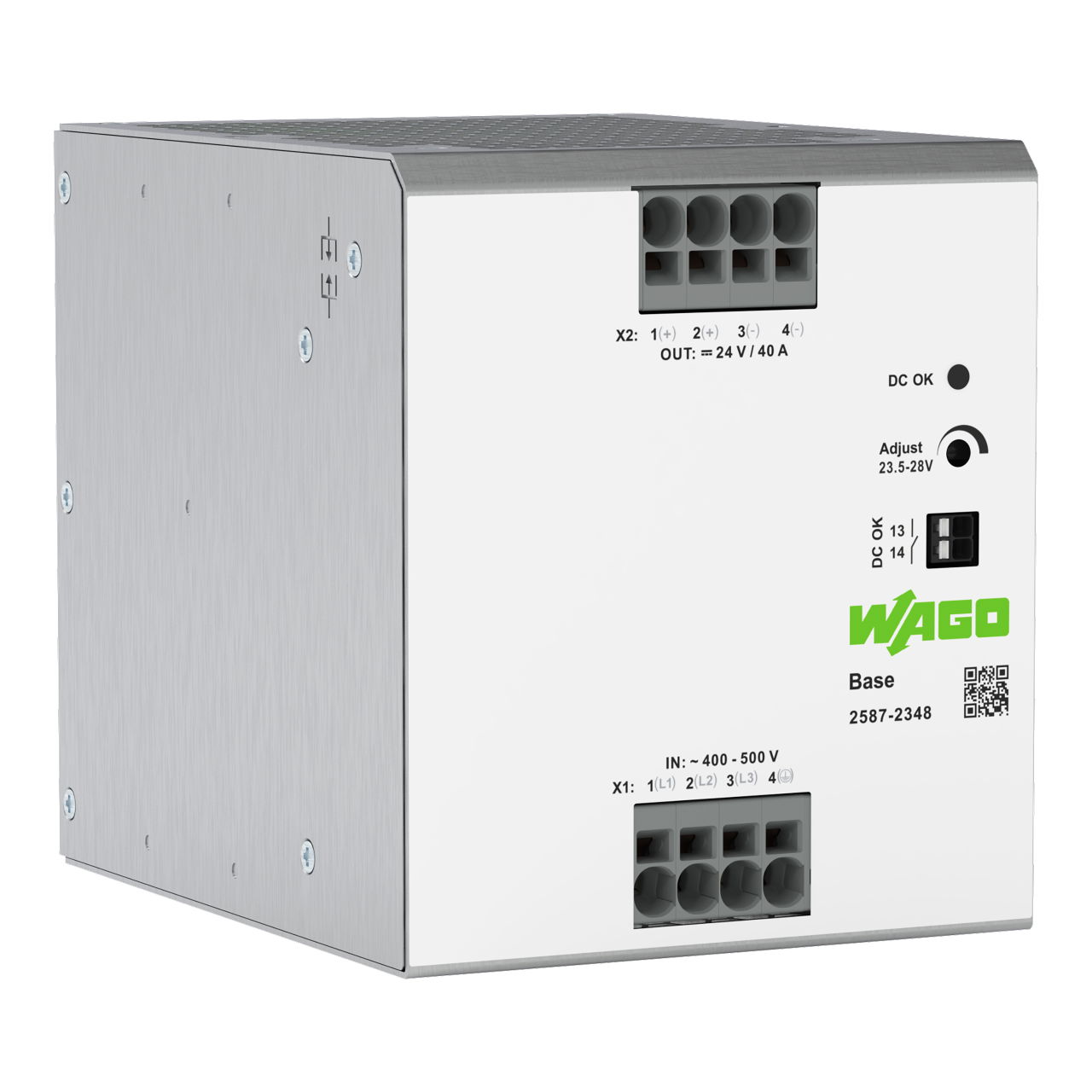 Primär getaktete Stromversorgung, Base, 3-phasig, DC 24 V, 40 A