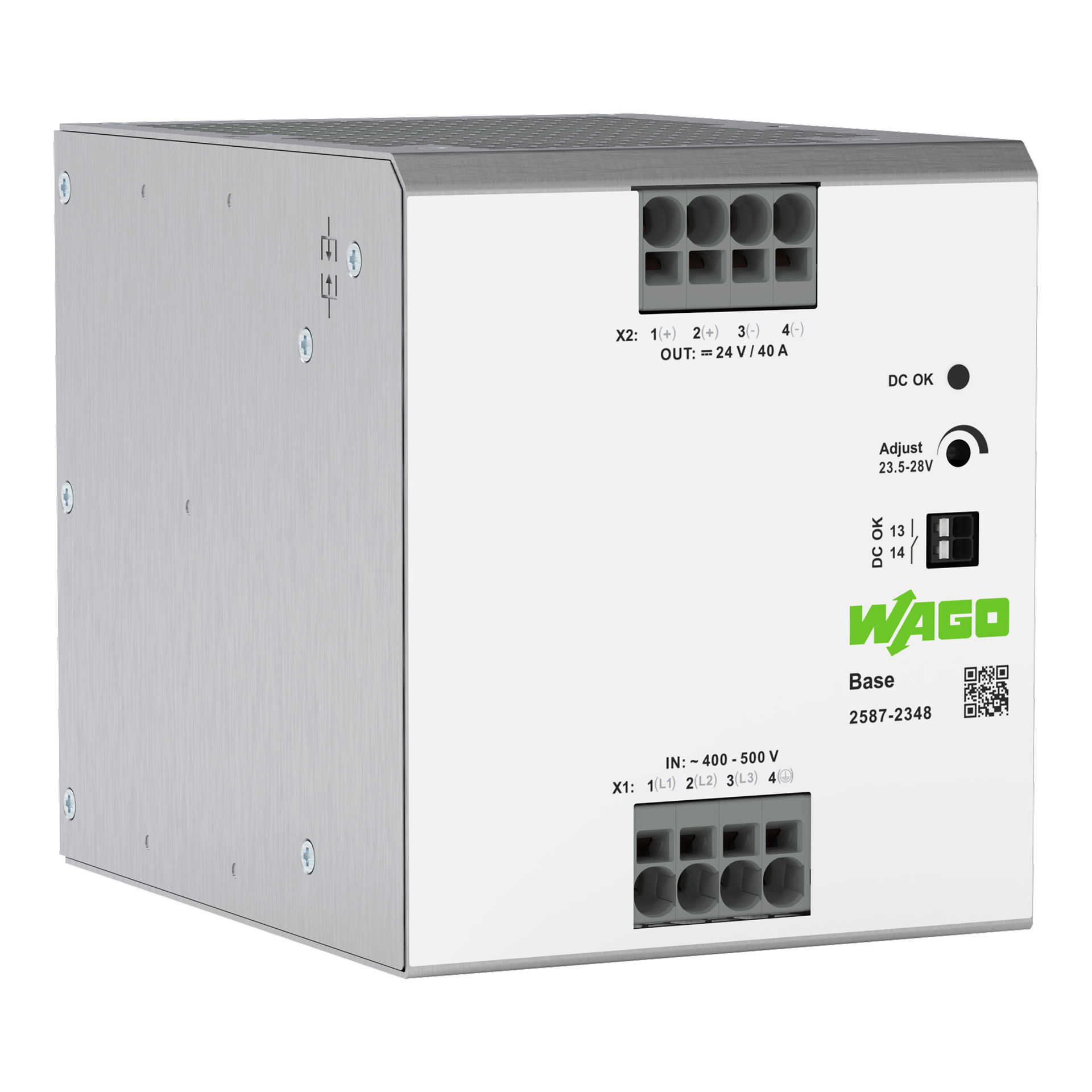 Primär getaktete Stromversorgung, Base, 3-phasig, DC 24 V, 40 A