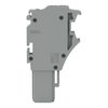 1-Leiter-Federleisten-Anfangsmodul Push-in CAGE CLAMP® 4 mm² grau