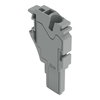 1-Leiter-Federleisten-Anfangsmodul Push-in CAGE CLAMP® 4 mm² grau