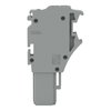 1-Leiter-Federleisten-Mittelmodul Push-in CAGE CLAMP® 4 mm² grau