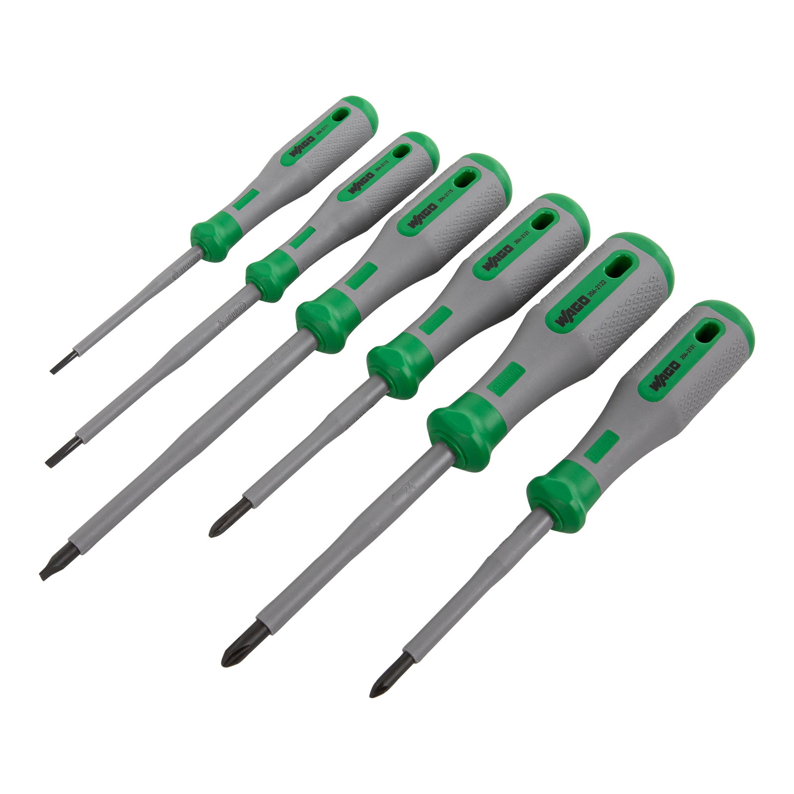 VDE-Schraubendreherset,PH1, PH2, PZ1, 2,5, 3,5, 5,5,VDE-geprüft