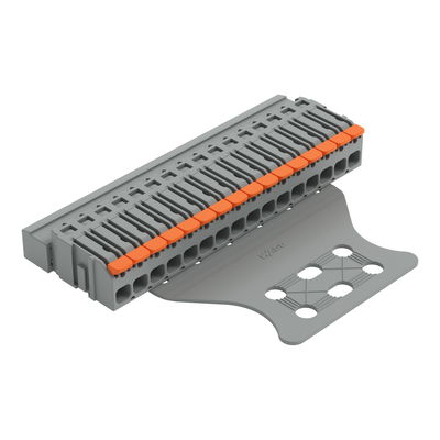 1-Leiter-Stiftleiste Hebel Push-in CAGE CLAMP® grau