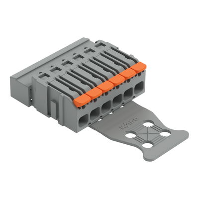 1-Leiter-Stiftleiste Hebel Push-in CAGE CLAMP® grau