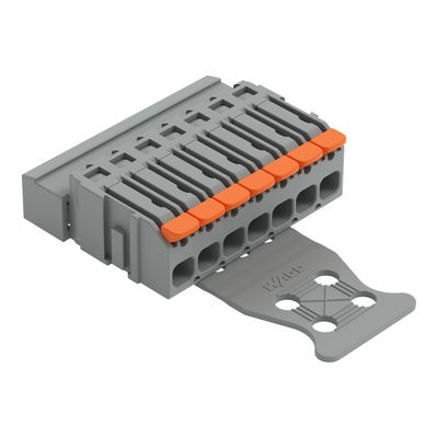 1-Leiter-Stiftleiste Hebel Push-in CAGE CLAMP® grau