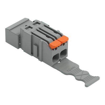 1-Leiter-Stiftleiste Hebel Push-in CAGE CLAMP® grau