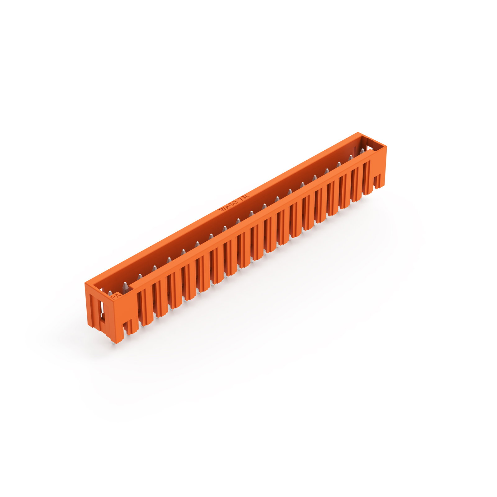 THT-Stiftleiste,Lötstift 1,0 x 1,0 mm,gerade,orange