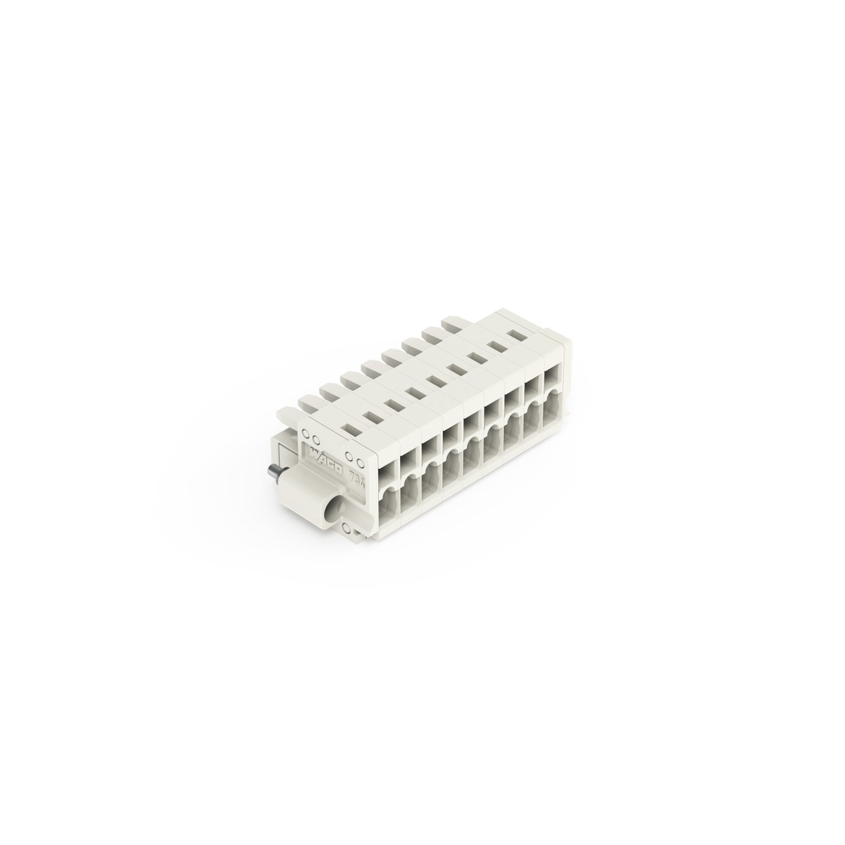 1-Leiter-Federleiste,CAGE CLAMP®,1,5 mm²,lichtgrau
