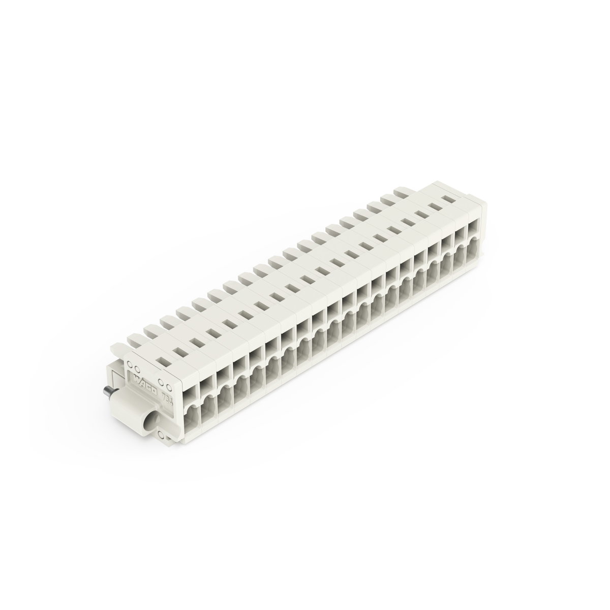 1-Leiter-Federleiste,CAGE CLAMP®,1,5 mm²,lichtgrau