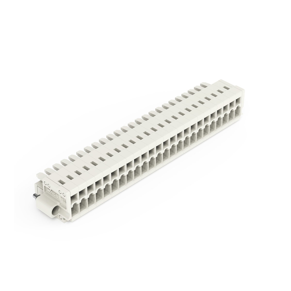 1-Leiter-Federleiste,CAGE CLAMP®,1,5 mm²,lichtgrau