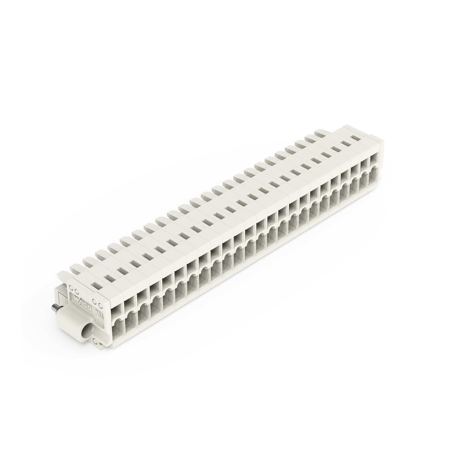 1-Leiter-Federleiste,CAGE CLAMP®,1,5 mm²,lichtgrau