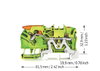 2-Leiter-Schutzleiterklemme mit Hebel und Drücker 2,5 mm² grün-gelb