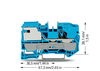 1-Leiter-N-Trennklemme 10 mm² Push-in CAGE CLAMP® blau