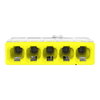 Verbindungsklemme zum Stecken,für eindrähtige Leiter,max. 2,5 mm²,transparent