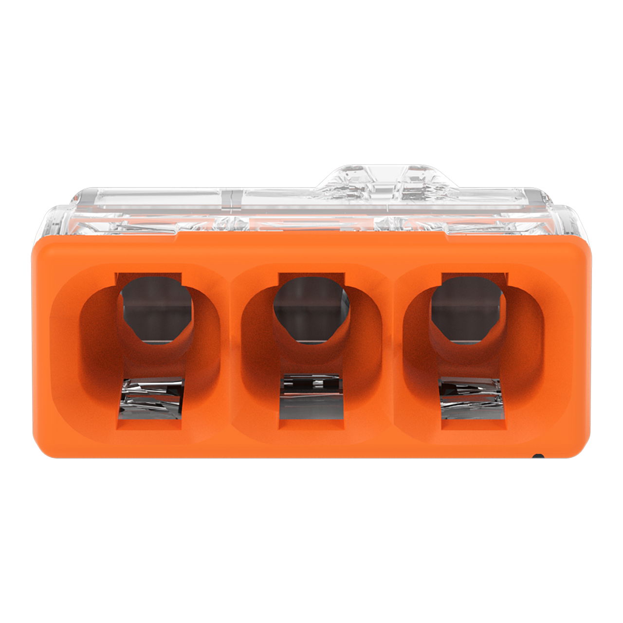 Verbindungsklemme zum Stecken,für eindrähtige Leiter,max. 2,5 mm²,transparent – Bild 4 von 7