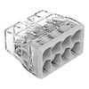 Verbindungsklemme zum Stecken für eindrähtige Leiter max. 2,5 mm² transparent