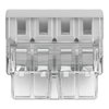Verbindungsklemme zum Stecken für eindrähtige Leiter max. 2,5 mm² transparent