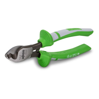 VDE-Kabelschere für Kupfer- und Aluminiumkabel VDE-geprüft grün/grau