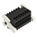 1-Leiter-Federleiste- 2-reihig,CAGE CLAMP®,1,5 mm²,schwarz