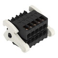 1-Leiter-Federleiste- 2-reihig,CAGE CLAMP®,1,5 mm²,schwarz