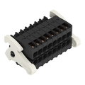 1-Leiter-Federleiste- 2-reihig,CAGE CLAMP®,1,5 mm²,schwarz