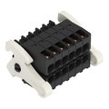 1-Leiter-Federleiste- 2-reihig,CAGE CLAMP®,1,5 mm²,schwarz