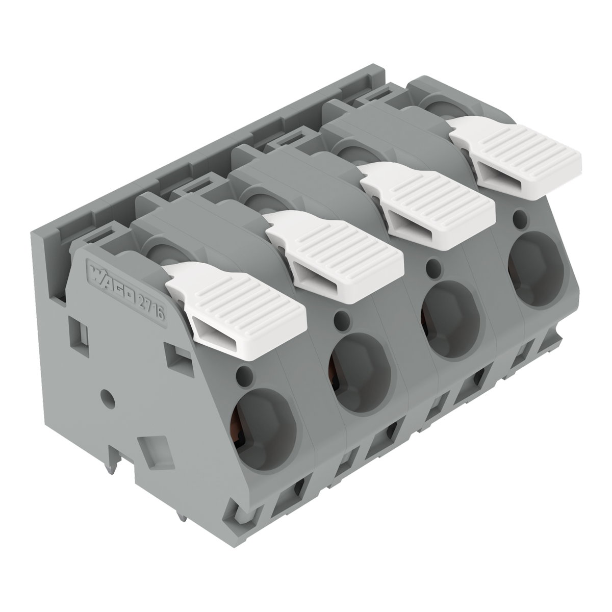 Leiterplattenklemme,Hebel,16 mm²,grau