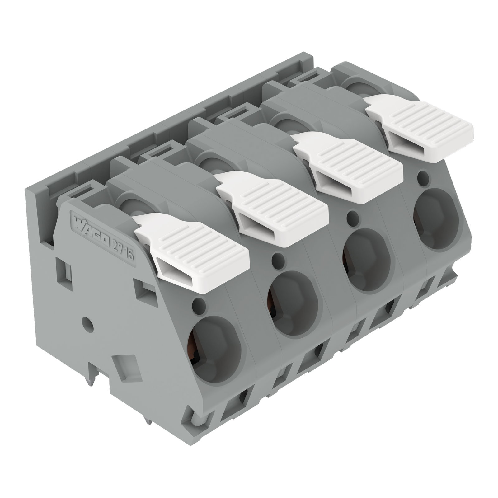 Leiterplattenklemme,Hebel,16 mm²,grau
