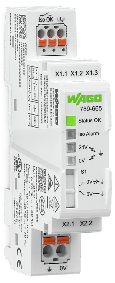 Erdwiderstand-Signalisierungsmodul Erdschlussalarm über Digitalausgang Versorgungsspannung DC 24 V