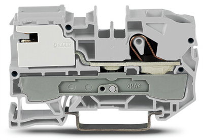 1-Leiter-Potentialausgleichsklemme 10 mm² Push-in CAGE CLAMP® grau