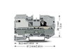 1-Leiter-Potentialausgleichsklemme 10 mm² Push-in CAGE CLAMP® grau