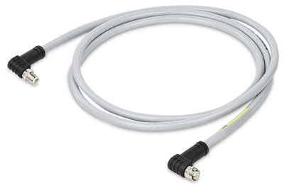 Power-Leitung M12L-Buchse  winklig M12L-Stecker  winklig