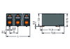 SMD-Leiterplattenklemme Drücker 1,5 mm² schwarz