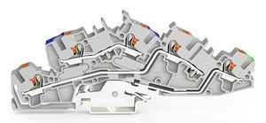 Installationsetagenklemme;mit Drücker;4 mm²;grau
